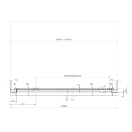 Ravak Pivot - Porte de douche, 761-811 mm, aluminium brillant/verre clair 03G40C00Z1