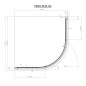 Ravak Pivot - Cabine de douche quart de rond PSKK3-100, 970-995 mm, aluminium brillant/verre clair 376AAC00Z1