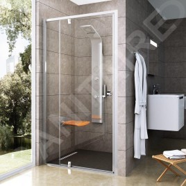 Ravak Pivot - Porte de douche PDOP2-120, 1161-1211 mm, aluminium brillant/verre clair 03GG0C00Z1