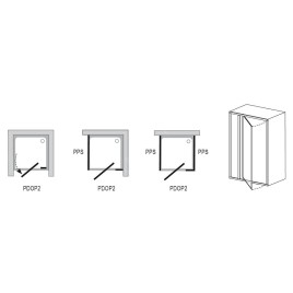 Ravak Pivot - Porte de douche PDOP2-100, 961-1011 mm, aluminium brillant/verre clair 03GA0C00Z1