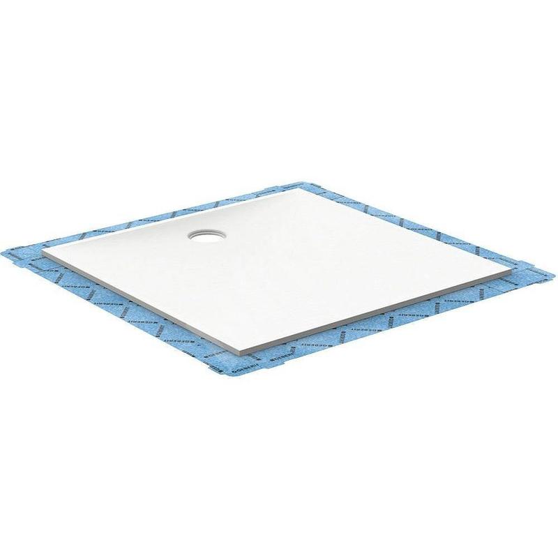Geberit Setaplano - Receveur de douche plat, 1000x1000 mm, matériau minéral, Antislip, blanc alpin 154.280.11.1