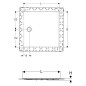 Geberit Setaplano - Receveur de douche plat, 1000x1000 mm, matériau minéral, Antislip, blanc alpin 154.280.11.1