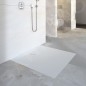 Geberit Setaplano - Receveur de douche plat, 1000x1000 mm, matériau minéral, Antislip, blanc alpin 154.280.11.1