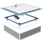 Geberit Setaplano - Receveur de douche plat, 1000x1000 mm, matériau minéral, Antislip, blanc alpin 154.280.11.1