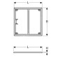 Geberit Setaplano - Cadre de montage pour baignoires de douche, 1.000x800 mm, pour 4 pieds 154.462.00.1 Geberit Setaplano - Cadre de montage pour baignoires de douche, 1.000x800 mm, pour 4 pieds 154.462.00.1