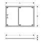 Geberit Setaplano - Cadre de montage pour receveur de douche, 1200x1200 mm, pour 8 pieds 154.490.00.1 Geberit Setaplano - Cadre de montage pour receveur de douche, 1200x1200 mm, pour 8 pieds 154.490.00.1