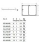 Geberit Setaplano - Cadre de montage pour baignoires de douche, 1.000x1.400 mm, pour 6 pieds 154.484.00.1