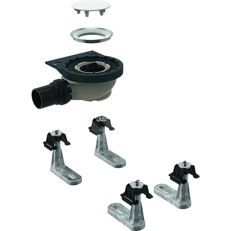 Geberit Setaplano - Garniture de vidange de douche avec 4 pieds pour baignoire de douche Setaplano, hauteur du bouchon : 50 mm Geberit Setaplano - Garniture de vidange de douche avec 4 pieds pour baignoire de douche Setaplano, hauteur du bouchon : 50 mm