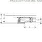 Geberit Setaplano - Garniture de vidange de douche avec 4 pieds pour baignoire de douche Setaplano, hauteur du bouchon : 50 mm Geberit Setaplano - Garniture de vidange de douche avec 4 pieds pour baignoire de douche Setaplano, hauteur du bouchon : 50 mm