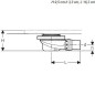 Geberit Setaplano - Garniture de vidange de douche pour baignoire de douche Setaplano, hauteur du bouchon : 30 mm 154.022.00.1