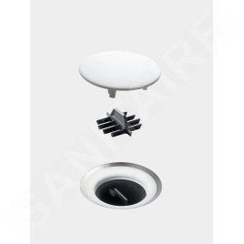 Geberit Setaplano - Garniture de vidange de douche pour baignoire de douche Setaplano, hauteur du bouchon : 30 mm 154.022.00.1