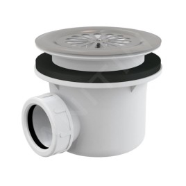 Alcadrain Siphons - Siphon, diamètre 90 mm, grille en acier inoxydable A48