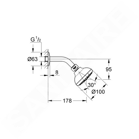 Grohe Tempesta New - Douche de tête, 3 jets, chrome 26088001