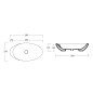 Sapho Lavabos - Lavabo Beverly 560x370 mm, blanc WH040 Sapho Lavabos - Lavabo Beverly 560x370 mm, blanc WH040