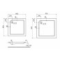 Kolo Standard Plus - Receveur de douche en acrylique, 800x800 mm, blanc XBK1580000
