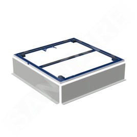 Geberit Setaplano - Cadre d'installation pour baignoires de douche de jusqu'à 1.000 mm, pour 4 pieds 154.460.00.1