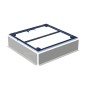 Geberit Setaplano - Cadre d'installation pour baignoires de douche de jusqu'à 1.000 mm, pour 4 pieds 154.460.00.1 Geberit Setaplano - Cadre d'installation pour baignoires de douche de jusqu'à 1.000 mm, pour 4 pieds 154.460.00.1