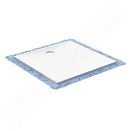 Geberit Setaplano - Receveur de douche plat, matériau minéral, 800x1500 mm, blanc 154.267.11.1
