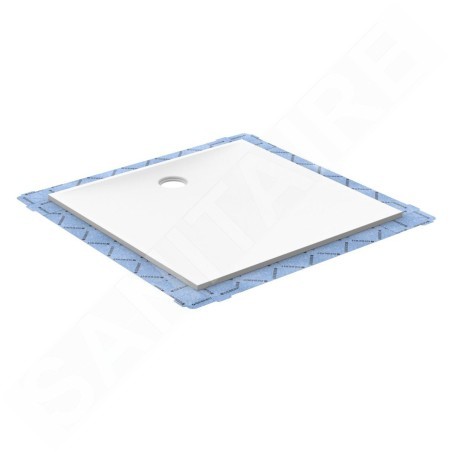 Geberit Setaplano - Receveur de douche plat, matériau minéral, 800x1500 mm, blanc 154.267.11.1