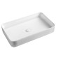 Sapho Lavabos - Vasque à poser, 655x405 mm, sans trop-plein, blanc WH051 Sapho Lavabos - Vasque à poser, 655x405 mm, sans trop-plein, blanc WH051