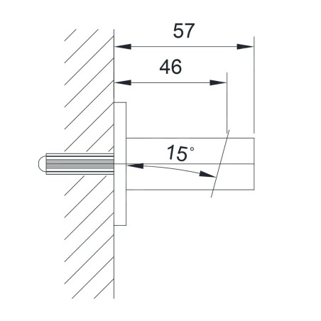 Sapho Jumper - Support de douchette, chrome JM470