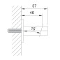 Sapho Jumper - Support de douchette, chrome JM470