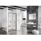 Ravak Pivot - Porte de douche pivotante en deux parties PDOP2-110, 1061-1111 mm, noir/verre 03GD0300Z1