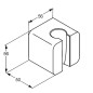 Kludi A-Qa - Support de douchette, blanc 6555143-00