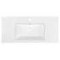 Aqualine Zuno - Lavabo, 1000x455 mm, avec trop-plein,1 trou de robinetterie, blanc 9100 Aqualine Zuno - Lavabo, 1000x455 mm, avec trop-plein,1 trou de robinetterie, blanc 9100