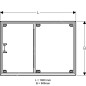 Geberit Setaplano - Cadre de montage Geberit pour baignoire de douche Setaplano de plus de 1.000 mm 154.479.00.1