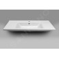 Aqualine Zuno - Lavabo, 1000x455 mm, avec trop-plein,1 trou de robinetterie, blanc 9100 Aqualine Zuno - Lavabo, 1000x455 mm, avec trop-plein,1 trou de robinetterie, blanc 9100