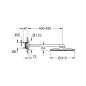 Grohe Rainshower SmartActive - Douche de tête 310, bras de douche 430 mm, 2 jets, Cool Sunrise 26475GL0