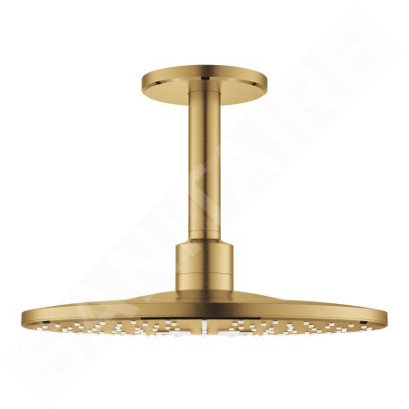 Grohe Rainshower SmartActive - Douche de tête 310, bras de douche 142 mm, 2 jets, Cool Sunrise brossé 26477GN0