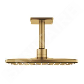 Grohe Rainshower SmartActive Cube - Douche de tête 310, bras de douche 142 mm, 2 jets, Cool Sunrise brossé 26481GN0