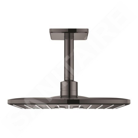 Grohe Rainshower SmartActive Cube - douche de tête 310, bras de douche 142 mm, 2 jets, Hard Graphite 26481A00