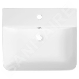Sapho Isvea Sott Aqua - Lavabo 590x490 mm, avec un trou pour robinet, blanc 10SQ51058