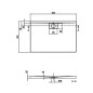 Villeroy & Boch Architectura MetalRim - Receveur, 800x1200 mm, anthracite UDA1280ARA248V-1S