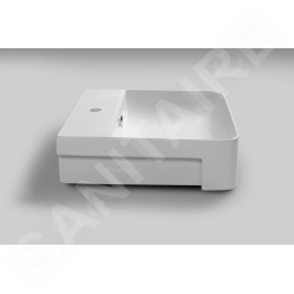 Sapho Isvea Sott Aqua - Lavabo 590x490 mm, avec un trou pour robinet, blanc 10SQ51058