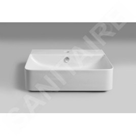 Sapho Isvea Sott Aqua - Lavabo 590x490 mm, avec un trou pour robinet, blanc 10SQ51058