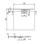 Villeroy & Boch Architectura MetalRim - Receveur de douche, 900x900 mm, Stone White UDA9090ARA115V-RW