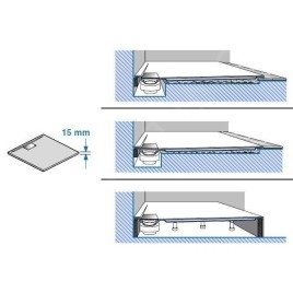 Villeroy & Boch Architectura MetalRim - Receveur de douche, 900x900 mm, Stone White UDA9090ARA115V-RW