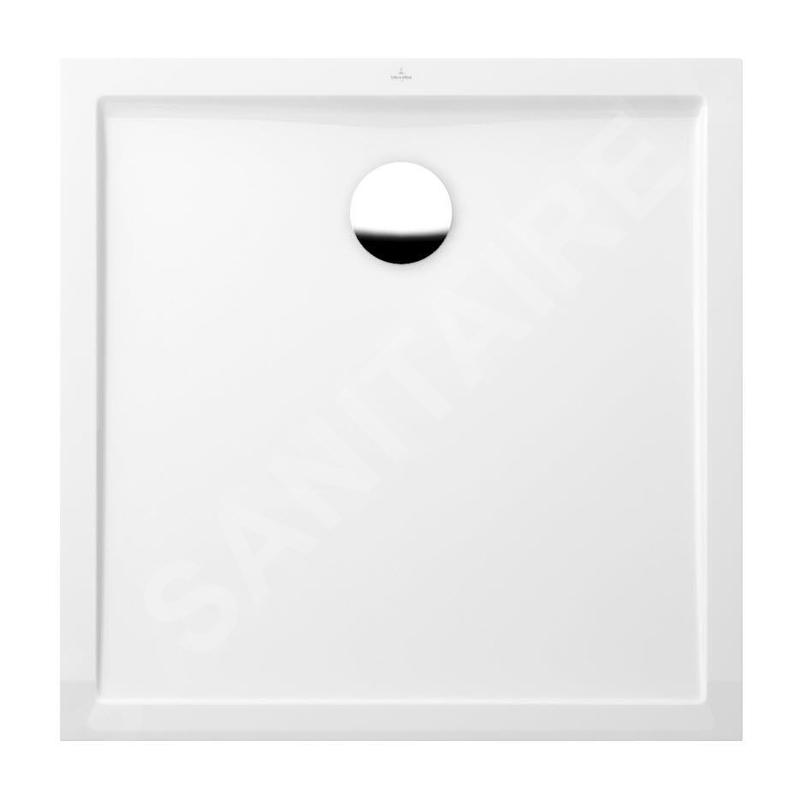 Villeroy & Boch Futurion Flat - Receveur de douche, 900x900 mm, Quaryl, blanc alpin UDQ0900FFL1V-01