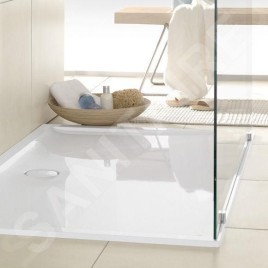 Villeroy & Boch Futurion Flat - Receveur de douche, 900x900 mm, Quaryl, blanc alpin UDQ0900FFL1V-01