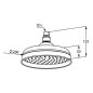 Kludi Adlon - Douche de tête 200 mm, doré 2751045