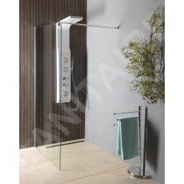 Aqualine Walk-In - Paroi de douche 1100x1900 mm, verre clair WI111