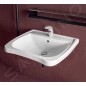 Sapho Disabled - Lavabo 600x550 mm, pour personne à mobilité réduite, avec 1 trou, blanc 5160 Sapho Disabled - Lavabo 600x550 mm, pour personne à mobilité réduite, avec 1 trou, blanc 5160