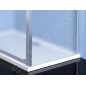 Polysan Easy Line - Porte de douche coulissante 1100 mm, verre Brick EL1138