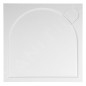 Gelco Receveurs - Receveur de douche Larca, 800x800 mm, marbre coulé, blanc PL008 Gelco Receveurs - Receveur de douche Larca, 800x800 mm, marbre coulé, blanc PL008