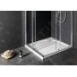 Gelco Receveurs - Receveur de douche Larca, 800x800 mm, marbre coulé, blanc PL008 Gelco Receveurs - Receveur de douche Larca, 800x800 mm, marbre coulé, blanc PL008
