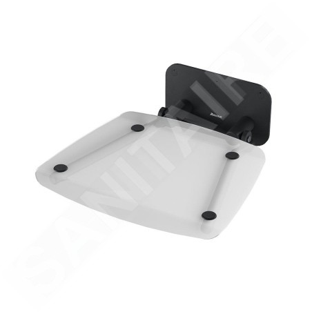 Ravak Ovo B II - Siège de douche Clear / Black, 360x360 mm, noir / clair B8F0000059